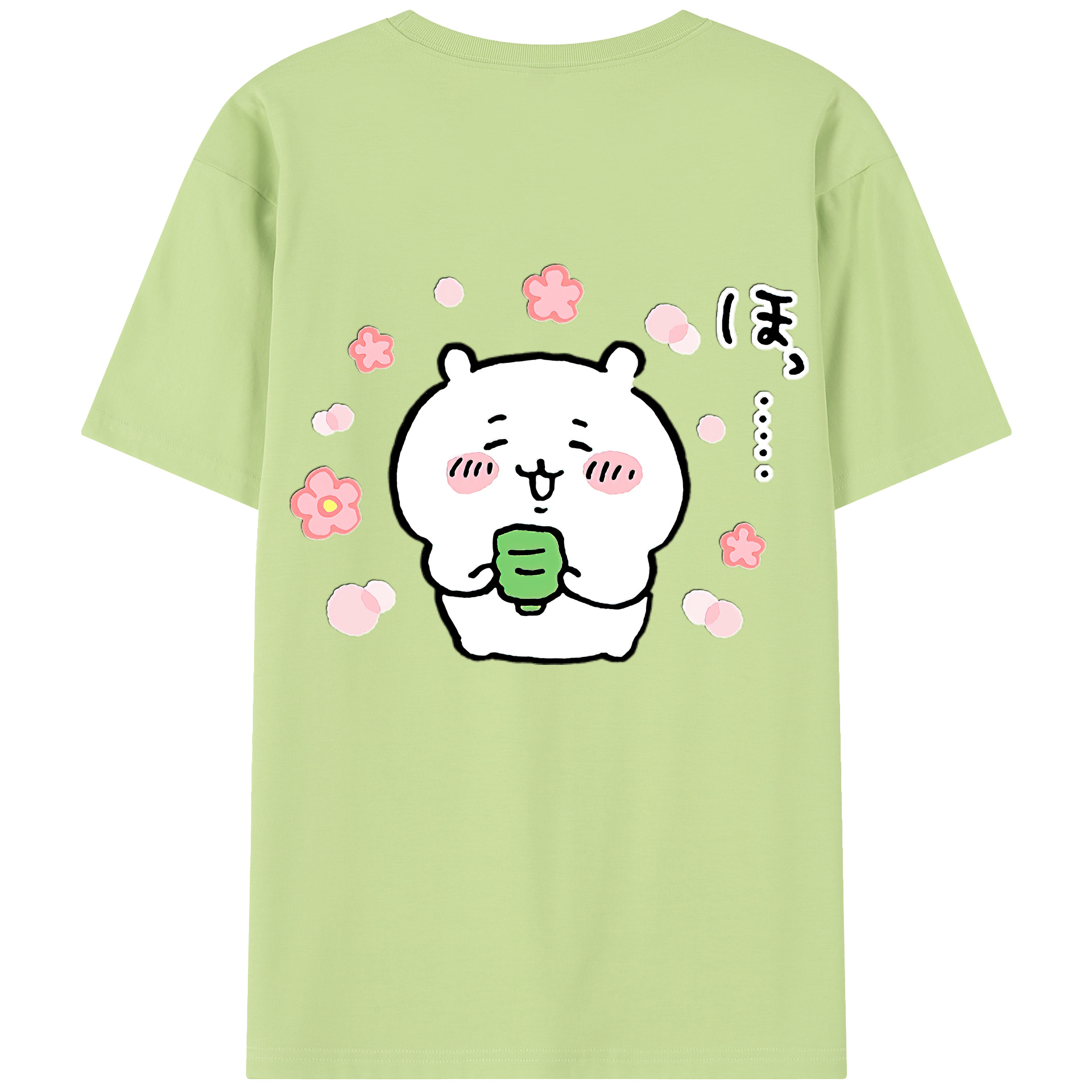 （画像用） ちいかわ ちいかわ Chii-kawa chiikawa 綿100％半袖Tシャツ（背面プリント）